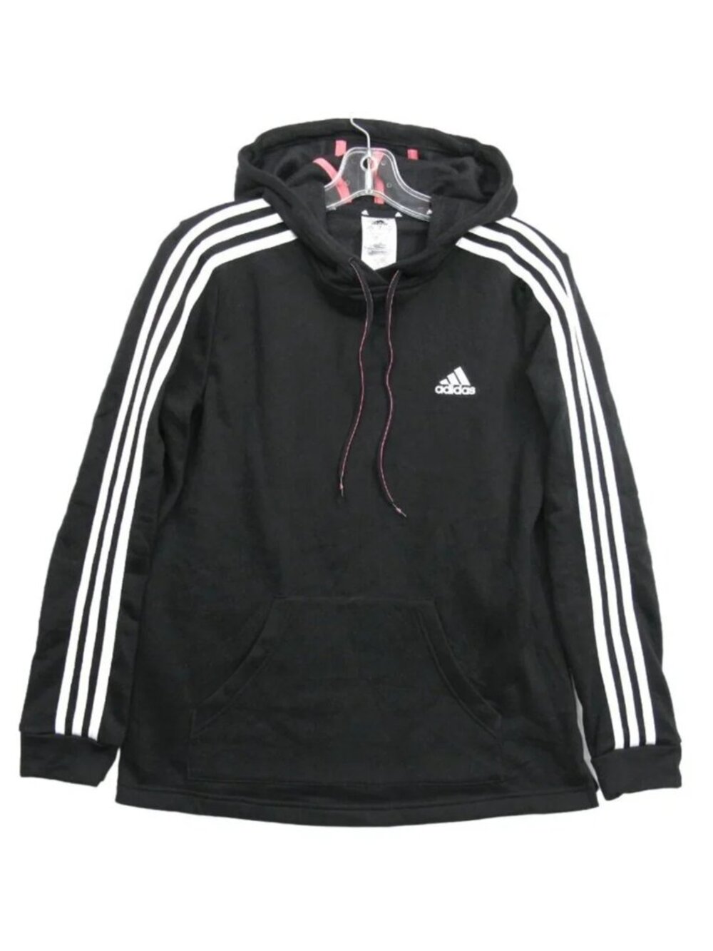 Adidas Hoodie Black Hooded Pouch Pocket Pullover Sweater Jacket Women's Small S
